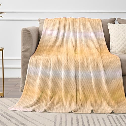 Image of Cortina Jacquard All Season Blanket Double Size Summer AC Blanket Winter Warm Lightweight Reversible Throw Soft Cozy Plush Fuzzy Blanket for Bed Couch Sofa (Brown, 200x230 cm) Color May Vary