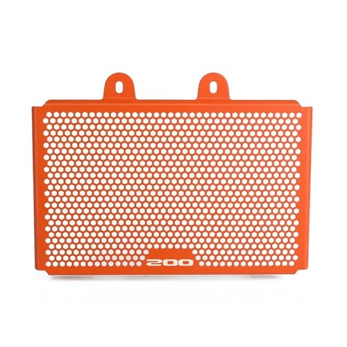 SCSTHRCRA Motorrad Grillabdeckung Schutz Für K&TM Für Duke 125 200 250 390 Duke 2017-2024 Motorradzubehör Kühlerschutzgitterabdeckung (Orange 200)