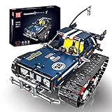 😊【RC Bauspielzeug】: ferngesteuertes technisches Autobauspielzeug mit einem vollständigen Satz von 626 Teilen, Bausätze verfügen über eine Bogie-Federung, Cockpits und Ketten, Stoßdämpfer und eine Ladefläche Beide. Erleben Sie diesen ferngesteuerten Hochgeschwindigkeitsrennfahrer jetzt, Bringen Sie endlosen Spaß zu Ihnen