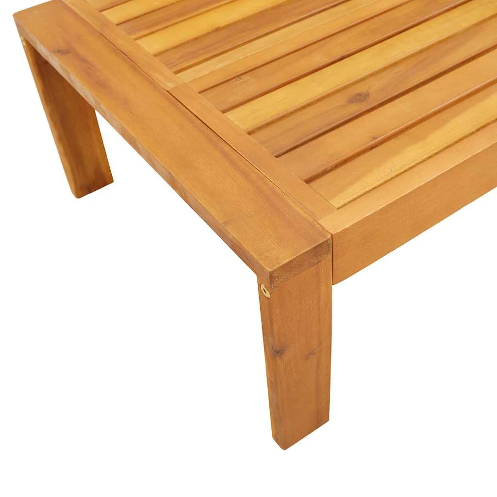 vidaXL Table de Jardin 100x50x27 cm Bois d'acacia Solide, Table Basse d'Extérieur