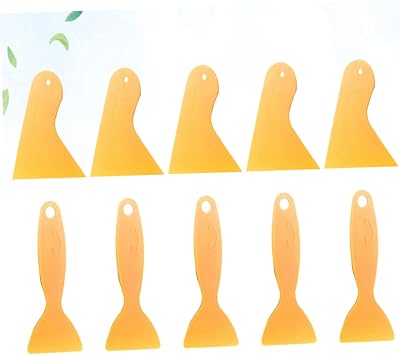 CHILDWEET 3sets Diy Glue Scraper Tool Scraper Putty Knife Makrolon Material 10pcs*3