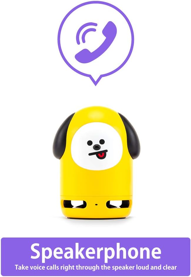 Flаѕh Dеаlѕ - 70% оƒƒ BT21 Official BTS Friends Duo Bluetooth Stereo Portable Speaker & Figure Set for Home, Outdoors, Travel (Speaker CHIMMY + Figure MANG)