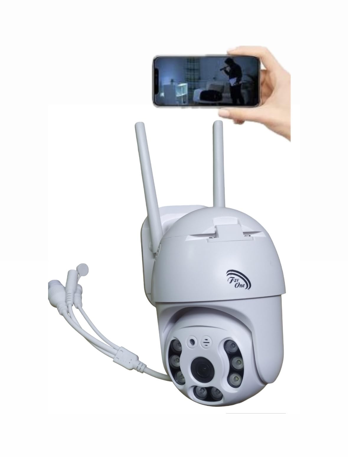 WIFI CAMERA Wi-Fi Smart Outdoor 360° PTZ Camera with Live Monitoring| Two-Way Audio| Motion Detection| Alarm |SD Card Recording| Cloud Storage | Full-Color Night Vision | IP66 All Weather Proof-image-10