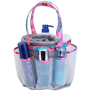 Tragbarer Mesh-Dusch-Caddy, 8-Korb-Tasche für das Studentenwohnheim im Badezimmer, große Dusch-Caddy-Tasche für das Camping-Fitnessstudio