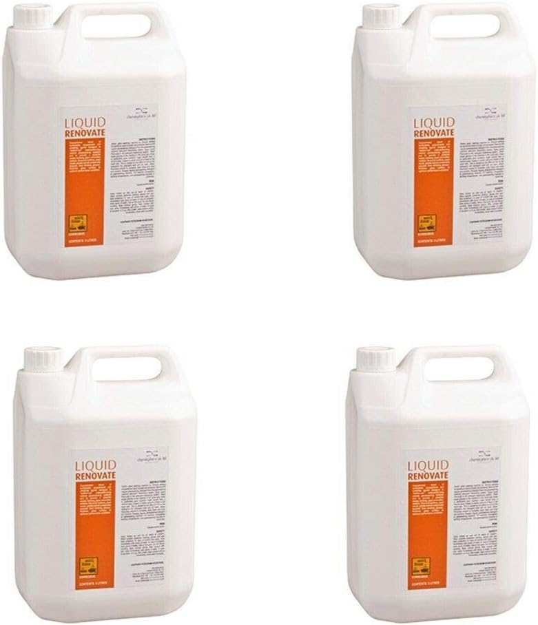 We Can Source It Ltd - 5L Liquid Renovat Cleaner   Reliable Streak-Free, Professional Liquid and Quick-Clean Solution for Glasswares, Crockery and Restaurant   Sparkling Finish   Pack of 4
