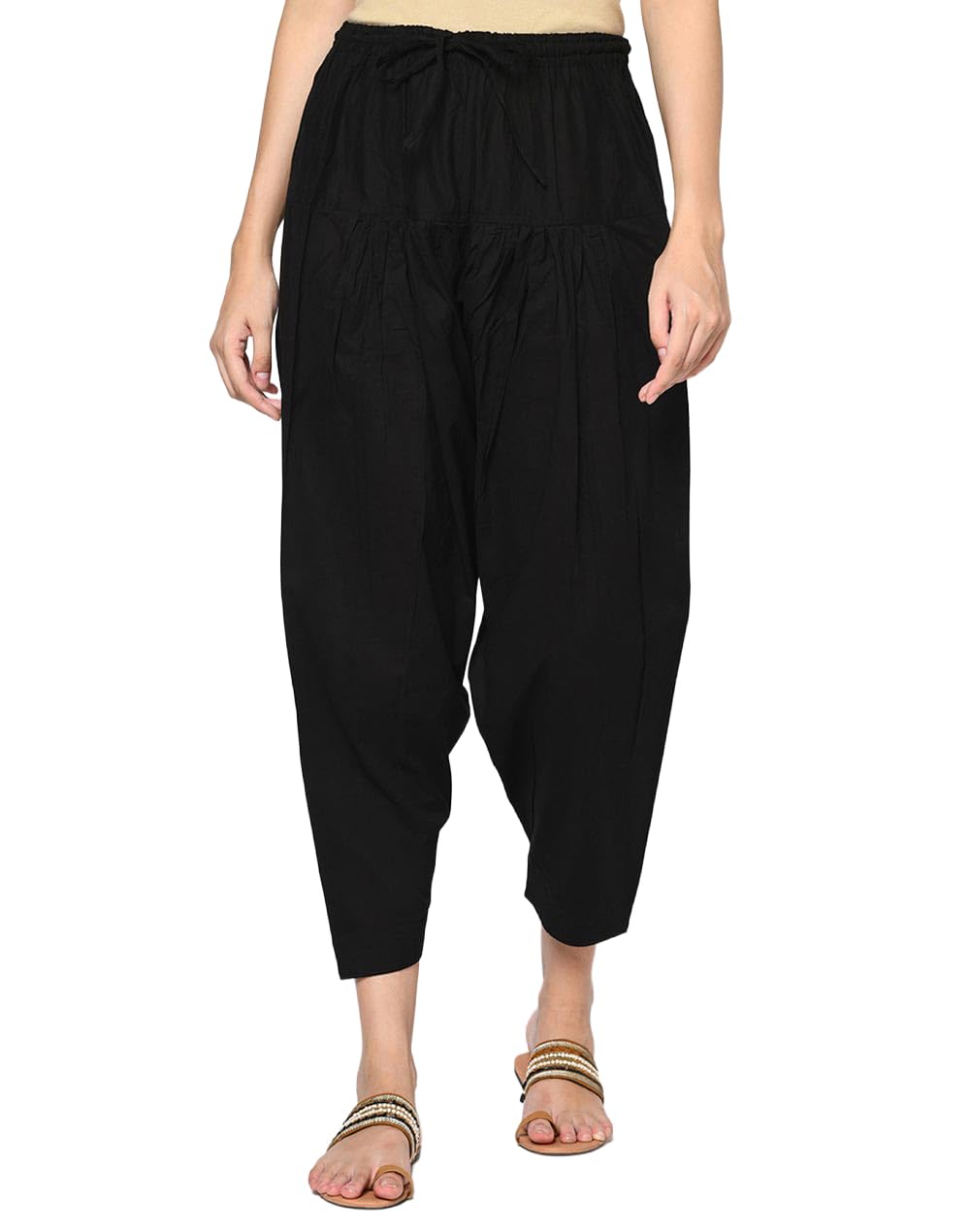 fabindia Women's Cotton Salwar |Elasticated Waistband | Drawstring-picture-10
