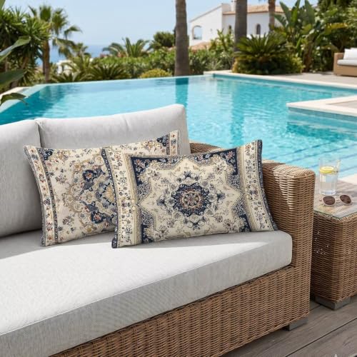 Housse coussin exterieur impermeable 40x80 de qualite superieure - 3
