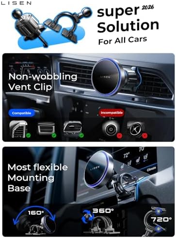 LISEN 15W MagSafe Car Mount Charger - image 2