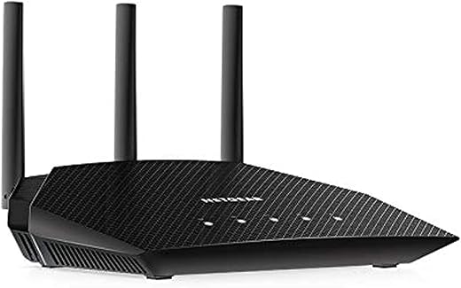 Netgear 4-Stream Wi-Fi 6 Router (RAX10), AX1800 Wireless Speed (Up to 1.8 Gbps), 1,500 sq. ft. Coverage, Dual_Band, Black (RAX10-100EUS)