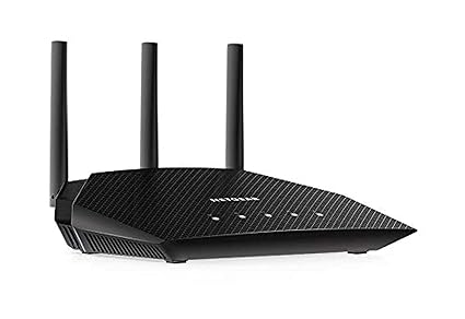 Netgear 4-Stream Wi-Fi 6 Router (RAX10), AX1800 Wireless Speed (Up to 1.8 Gbps), 1,500 sq. ft. Coverage, Dual_Band, Black (RAX10-100EUS)