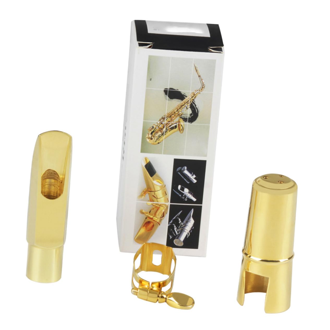 HEMOTON Accessori Per Sassofono - Sassofono Soprano in Metallo Lucidatura Manuale Per Un Suono Ricco E Durevole