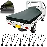 ProTorque 軽トラ 荷台シート 防水・防風・防埃 ゴムバンド付 2t/4t トラック対応 カバー／荷物固定ベルト・ロープ付 荷台マット 保護 幌 カー用品