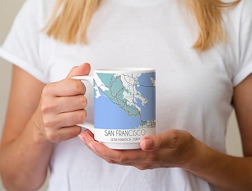 Miniatura 284 de TJ Originals Marine Corps Trail - Taza de café de cerámica de 11 onzas, regalos motivacionales para hombres, recuerdo de camino de maratón, regalo