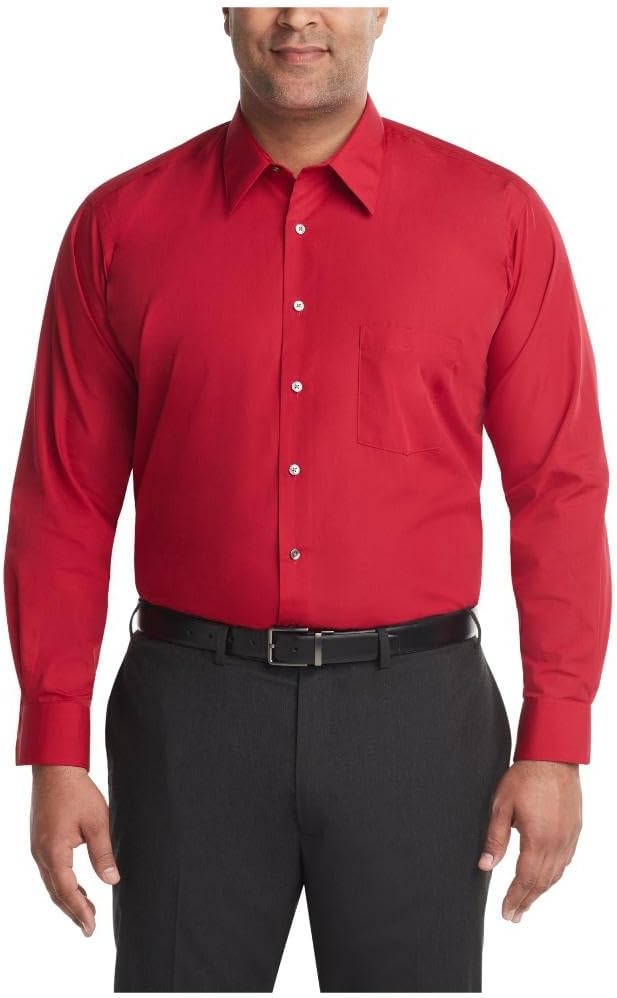 Men's Big Fit Poplin Dress Shirt (Big & Tall)