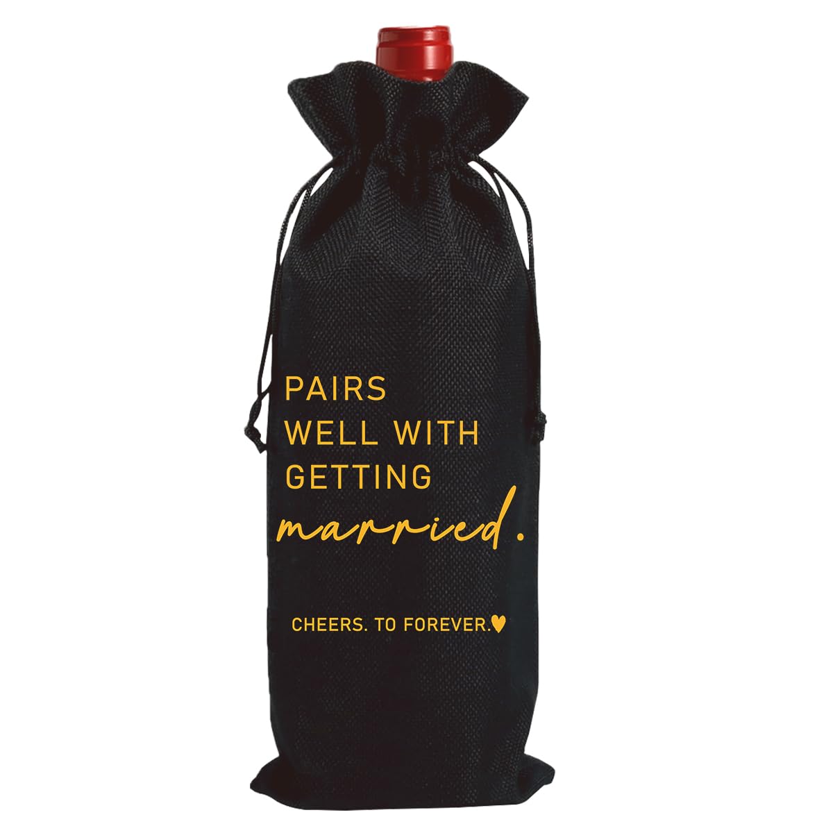 Married Wine Bag Married Mr Mrs Marriage Honeymoon Gifts for Couples