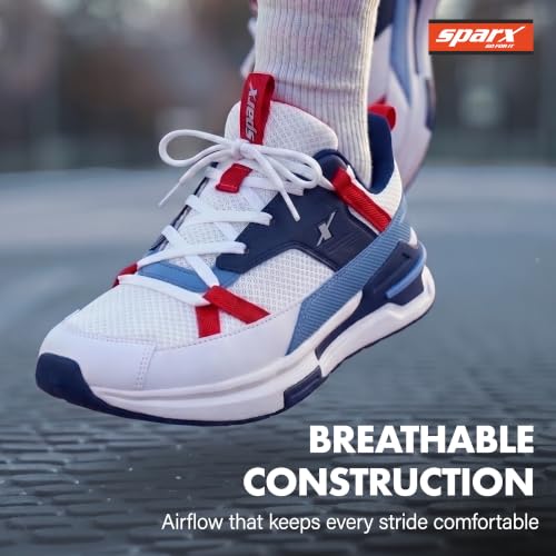 Image of SPARX Sports Shoes for Men - High-Performance Lace-Up Running Shoes with Breathable Comfort, Lightweight Cushioning & Everyday Athletic Support