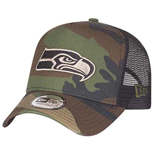 New Era Adjustable Trucker Cap Seattle Seahawks Wood Camo - vue 2