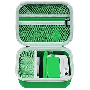 PAIYULE Kinderkamera Tasche für Uleway/für GlobalCrown/für Gofunly für GREPRO/für Ushining Mini Digital Kamera, Sofortbildkameras Schutzhülle Tragetasche Halter für Druckpapier (nur Hülle) Grün