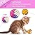 2 Pieces Cat Toy Ball Cat Sisal Ball Interactive Cat Rolling Ball Scratch Cat Toy for Kitten Cat Pet Playing Biting Chewing