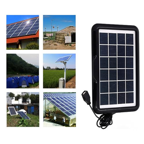 Small 10W Solar Charging USB Interfaces Monocrystalline Silicon Multifunction Solar Module Uprades for Hiking & Camping