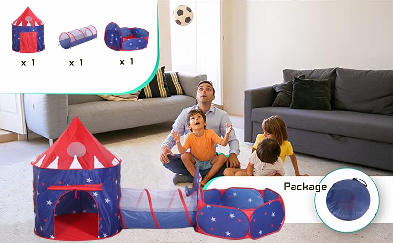 Tenda da Gioco per Bambini, 115 x 93cm Piscinetta da Gioco Pieghevole, Piscine di Palline Pop Up