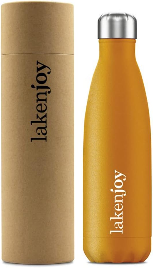 Laken Çelik 18/8 LakenJoy Termos Şişe 0,50L - Turuncu