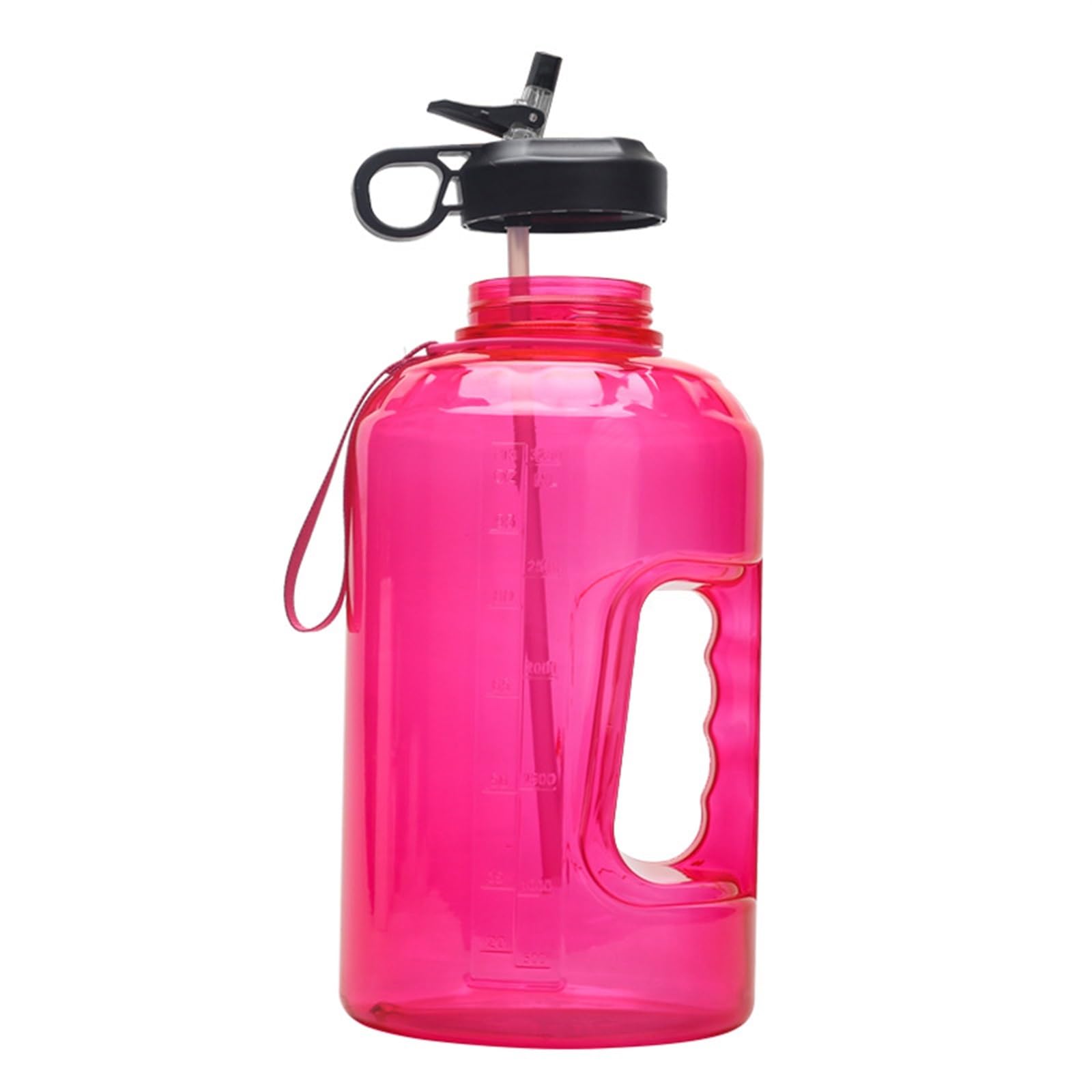 Bouteille d'eau Bouilloire en Plastique de Grande capacité 3,78 L Bouteille d'eau de Sport Incentive Marque de Temps Bouilloire de Fitness en Plein air Une Bonne Aide Gourde(Azul)