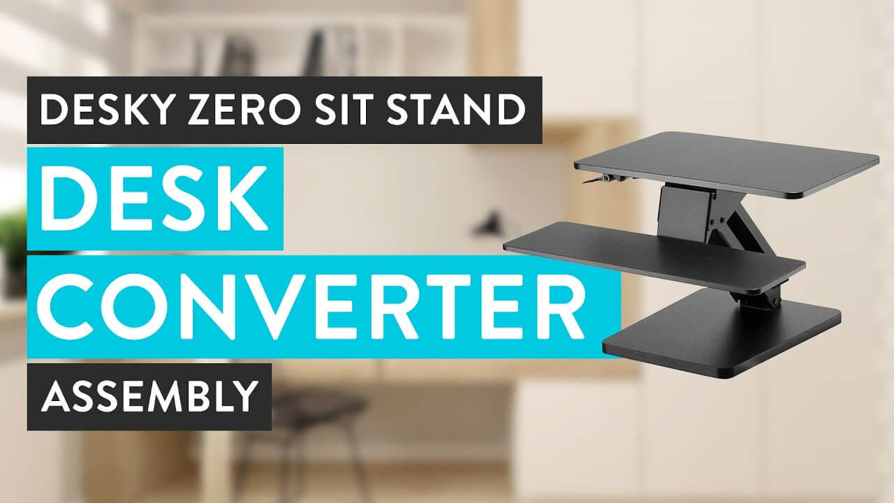 Watch Desky Zero Sit Stand Desk Converter Assembly on Amazon Live