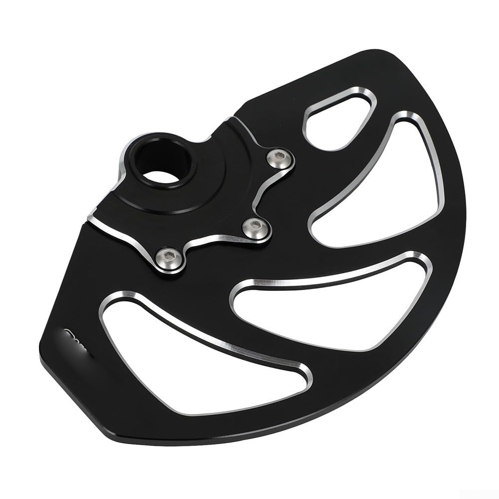 Protection de disque de frein avant CNC 6061, alliage d'aluminium anodisé contre la boue et pour Gravel, pour Surron for Light Bee X/S (noir)