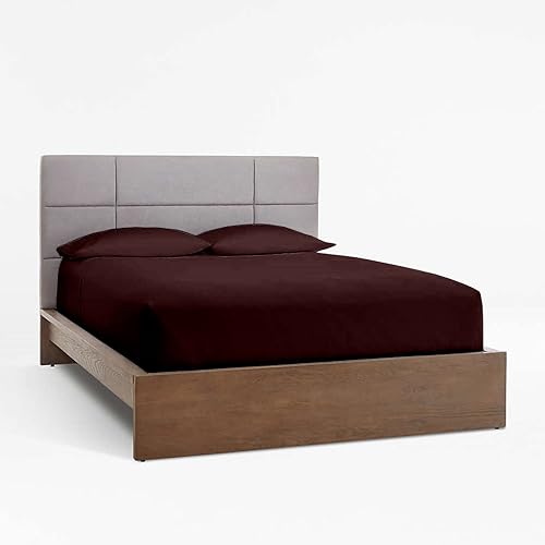 Miniatura 2 de Juego de sábanas de 600 hilos, tamaño matrimonial, 100% algodón egipcio, 600 hilos, calidad de hotel, acabado satinado, bolsillos profundos de 19