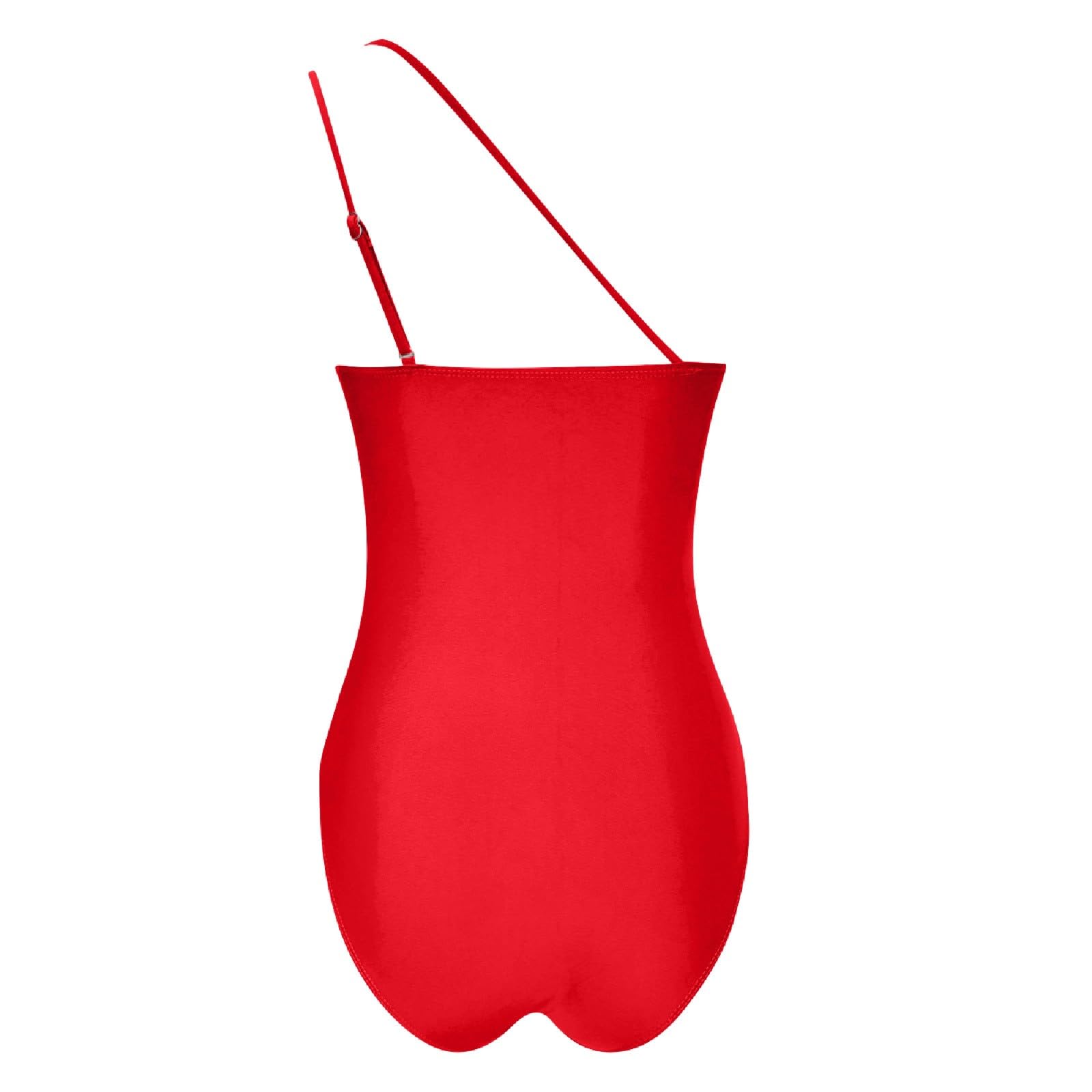 Costume Intero Monospalla Asimmetrico, Design Vuoto (Cut-out), Elegante e audace.