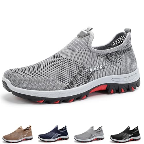 Jarv Cooling Comfort Sneaker, Summer Breathable Comfy Mesh Shoes for Men Casual Soft Bottom Anti-Slip Slip On Walking Shoes