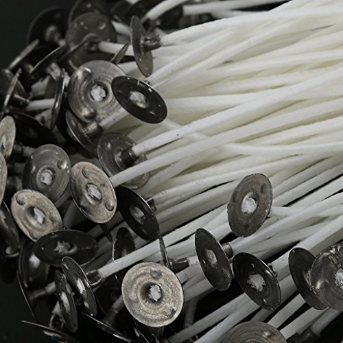 Pack de 100 mechas enceradas de 15 cm para velas miniatura 4