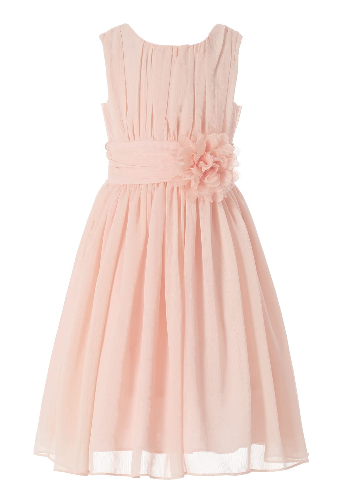 HAPPY ROSE Junior Bridesmaids Little Girls Elegant Ruffle Chiffon Summer Flowers Girls Dresses — view 6