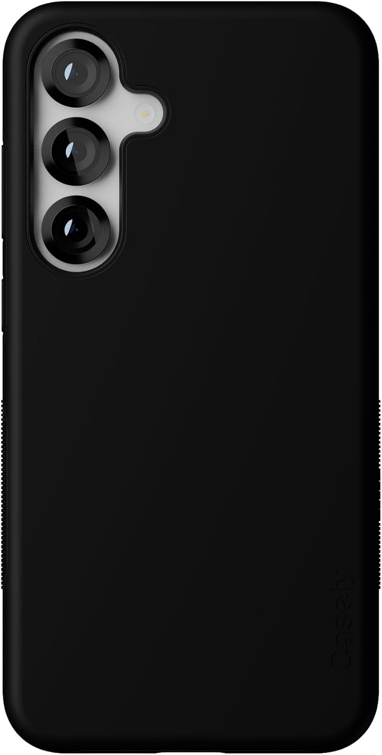 Casely Galaxy S25 Plus Case | Black on Black | Bold Protective Design | Compatible with MagSafe