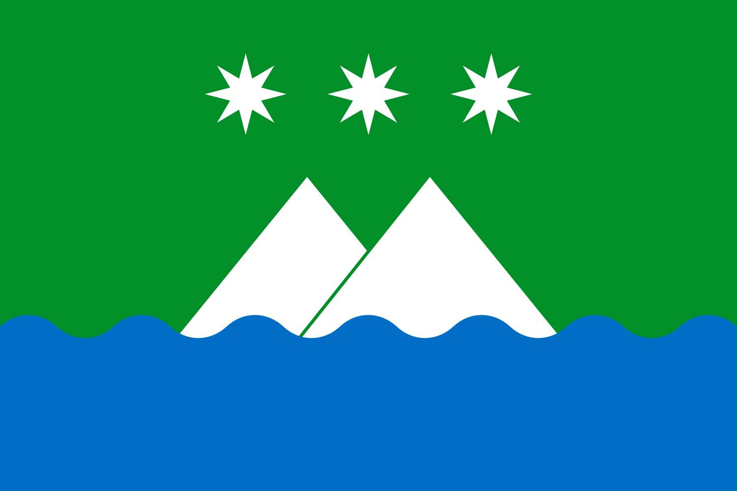 Drapeau Belogorsk Amur oblast taille XL pour pavoisement extérieur