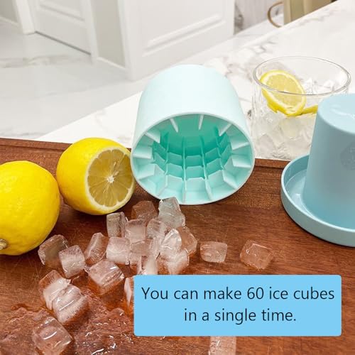 Molde de silicona para cubos de hielo, 60 unidades, 2 piezas miniatura 5