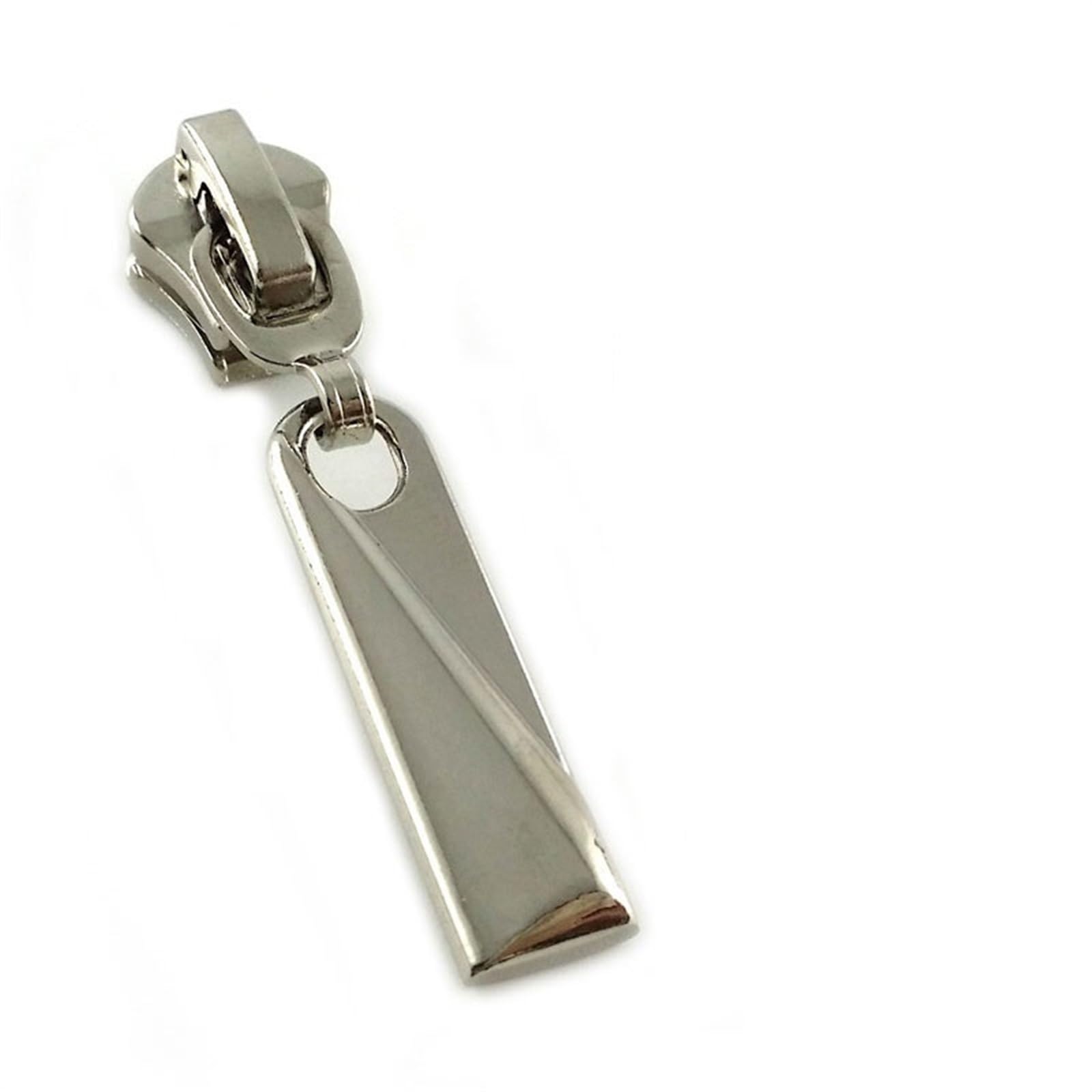Odpinany uchwyt zamka błyskawicznego #5 Metalowa automatyczna blokada Głowica Ściągacze do suwaków zamków błyskawicznych Zestawy naprawcze Zaczep DIY Akcesoria szycia Wymiana uchwytu(Silver 5)