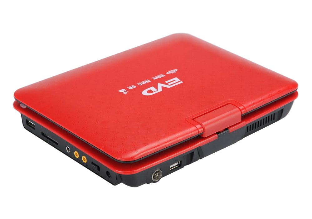 BW 22,9 cm région Lecteur DVD Portable Gratuit – 270 écran pivotant, 1280 x 800 Résolution, HITACHI Lens, Fente pour Carte SD