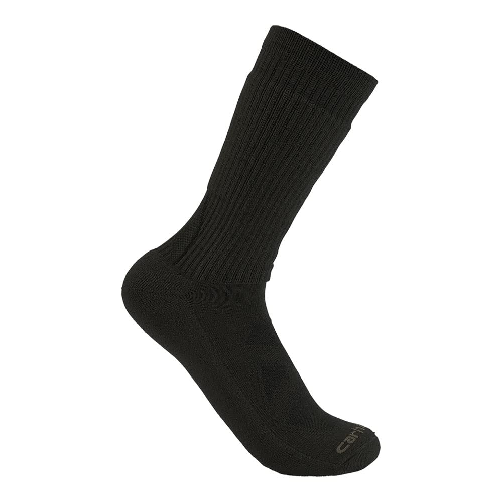 Carhartt Men's SC9700M Midweight Merino Wool Blend Uniform Crew Sock
