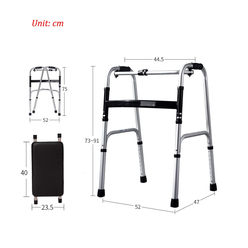 Estándares y Ligeros Andador para Mayores con 2 Ruedas. Andador Plegable con Asiento | Altura Regulable | Aluminio Ligero