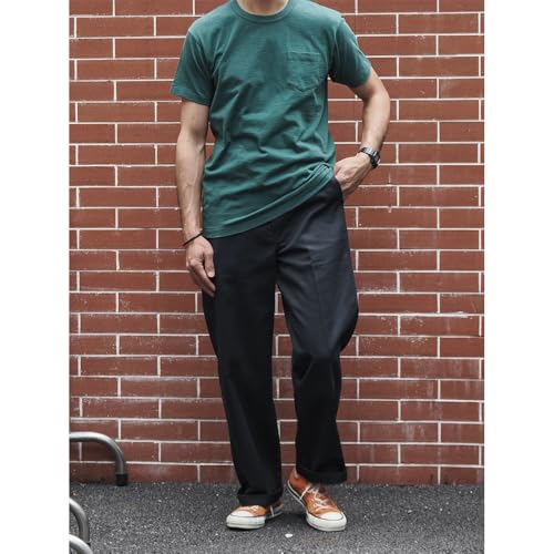 Cotton Polyester Work Pants High Waist Straight Cut4