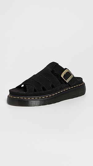 【Dr.Martens】 ★ Maxi Slide ★ BLACK Amazon.com | Dr. Martens Women's Maxxy Slide Black Eh Suede