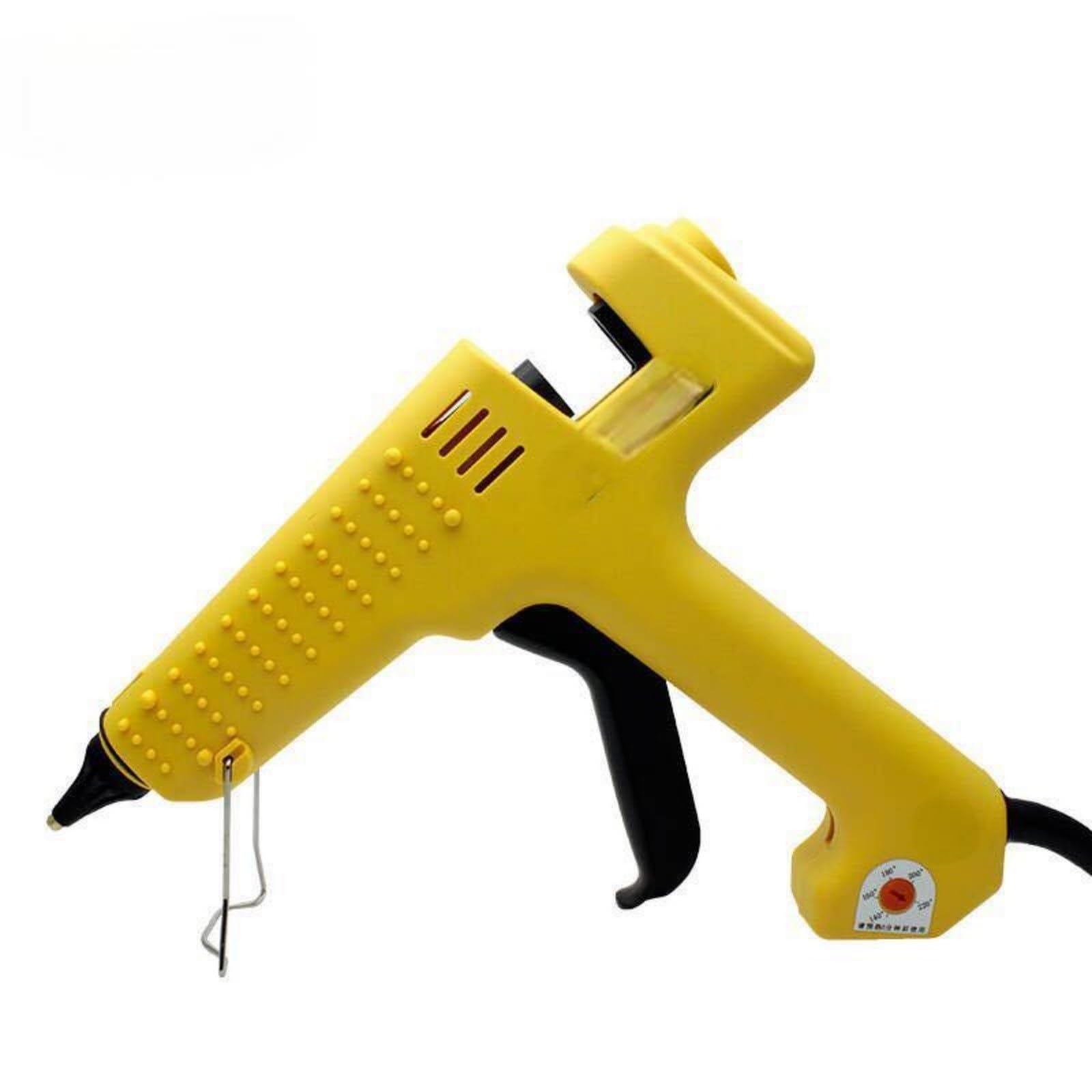 Pistola de pegamento termofusible profesional 250 W, boquilla cobre puro, temperatura ajustable, barra 11 mm pistola de pegamento caliente(250W)