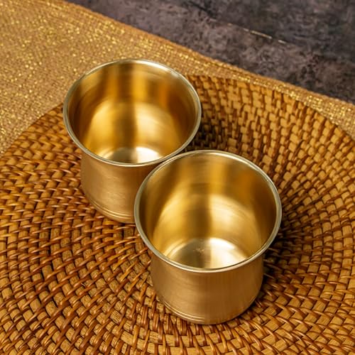 Image of Traditional 100% Pure Kansa Glass - 275 MLL