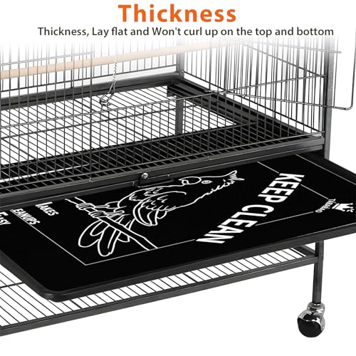 Forros de gaiola de pássaros, forros de gaiola de papagaio, 30 peças de forros de gaiola descartávei