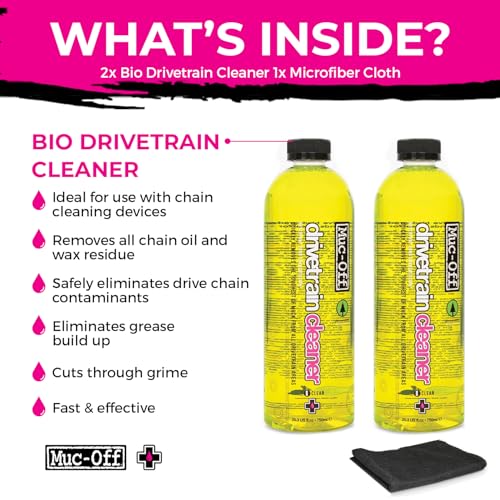 Image of Muc-Off Bio Drivetrain Cleaner | Effective Biodegradable Bicycle Chain Cleaner and Degreaser Spray | Suitable for All Types of Bike