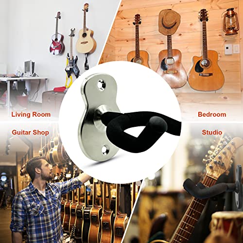 Depointer Lot de 3 supports muraux en métal pour guitare avec éponge de protection, pour basse/guitare/banjo/ukulélé… - Les Beatles, Paul McCartney, John Lennon, RIngo Starr, George Harrison Depointer Lot de 3 supports muraux en métal pour guitare avec éponge de protection, pour basse/guitare/banjo/ukulélé… – Image 7