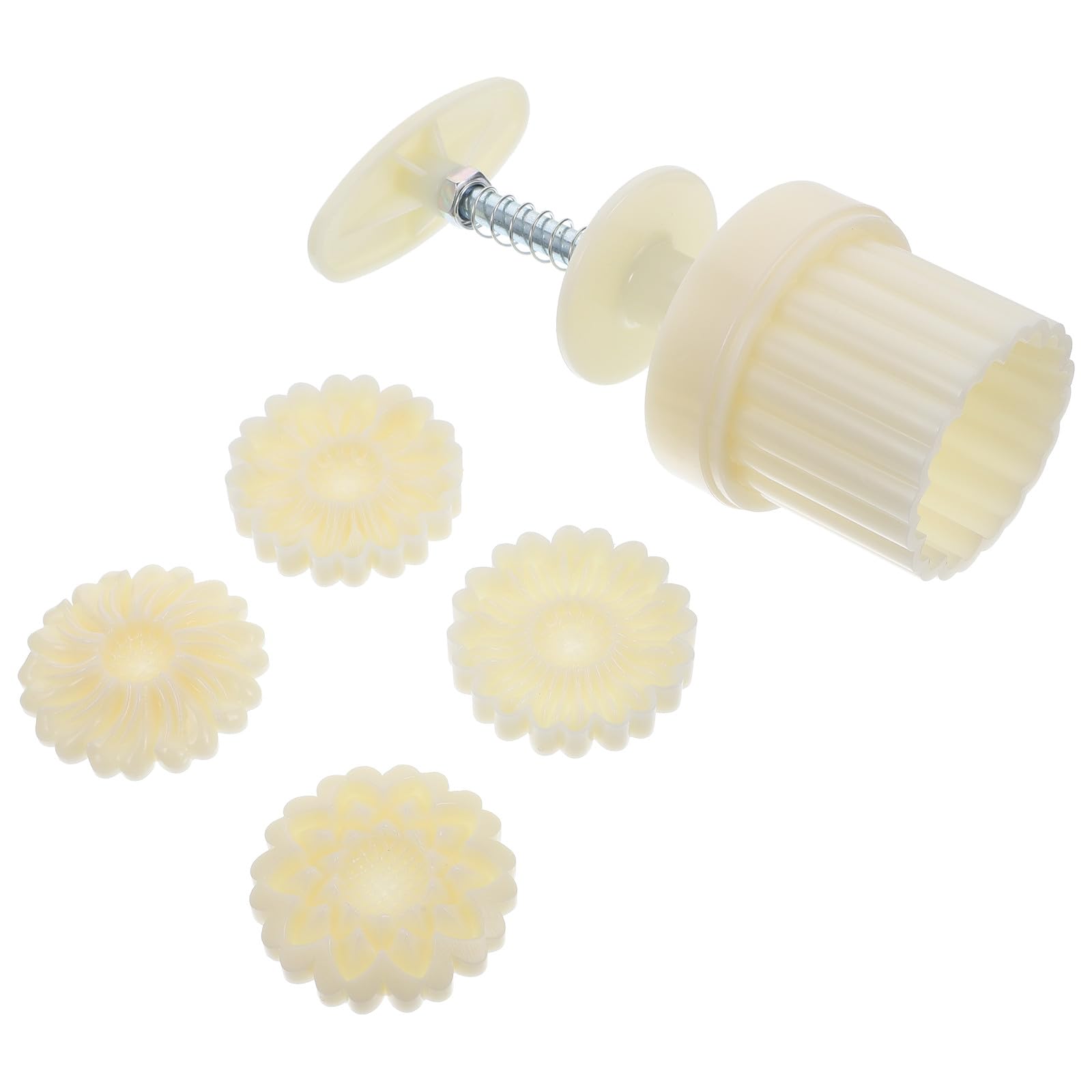 Hand Press Moon Cake Mold Set 50G Flower Shaped Cookie Stamp for Mid-Autumn Festival Baking Tools Ice Pastry Moulds for Home Use