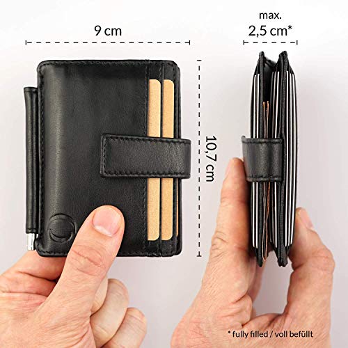 SG ZERO Portafoglio nero, clip fermasoldi uomo